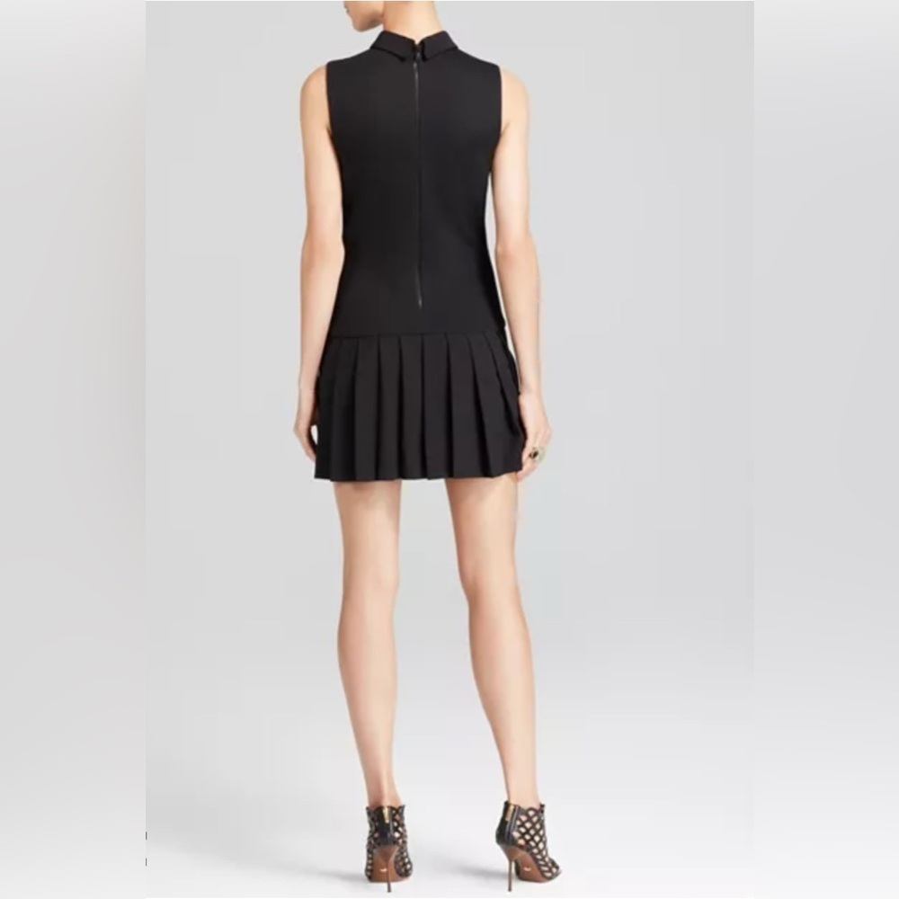 NEW Alice and Olivia Collared Pleated Drop Waist Dress 4 - Picture 14 of 14